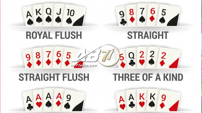 Các hand bài trong Poker hiện nay